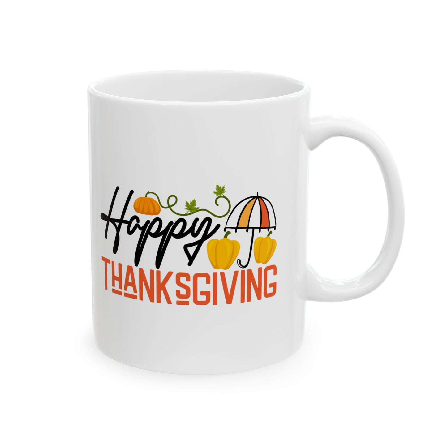 Happy Thanksgiving | Ceramic Mug, (11oz, 15oz)