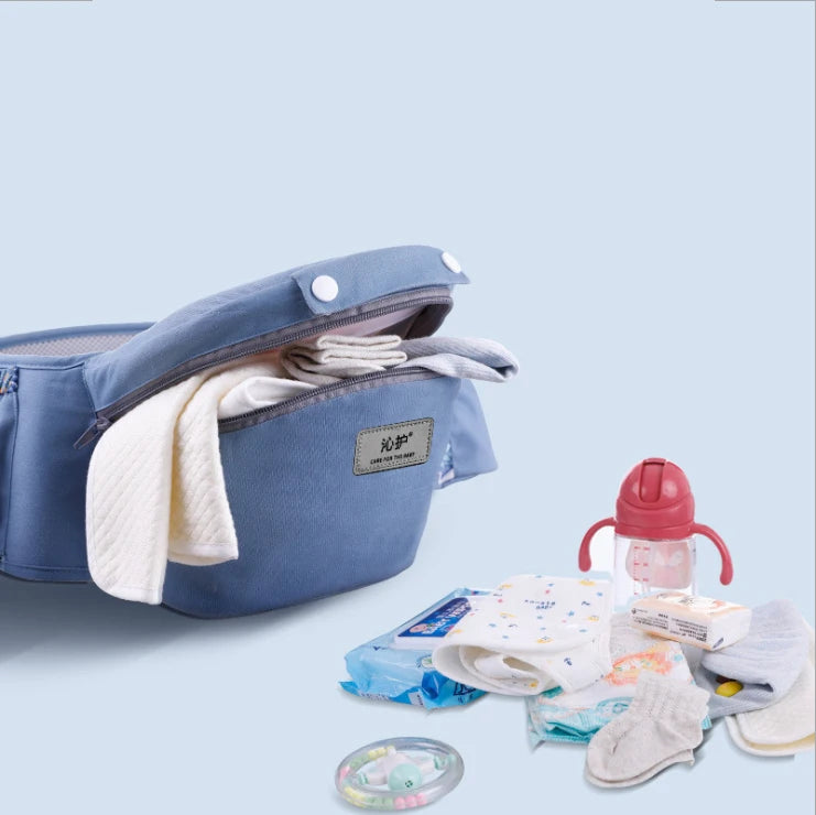 Ergonomic Baby Carrier - 3 In 1 Front Facing Carrier & Hip Seat