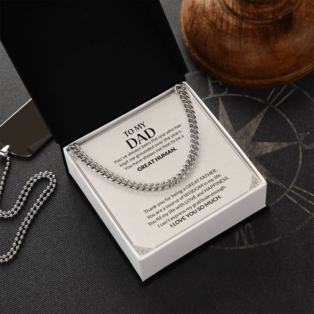 To My Dad | Cuban Link Chain