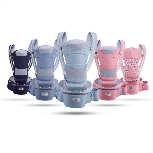 Ergonomic Baby Carrier - 3 In 1 Front Facing Carrier & Hip Seat