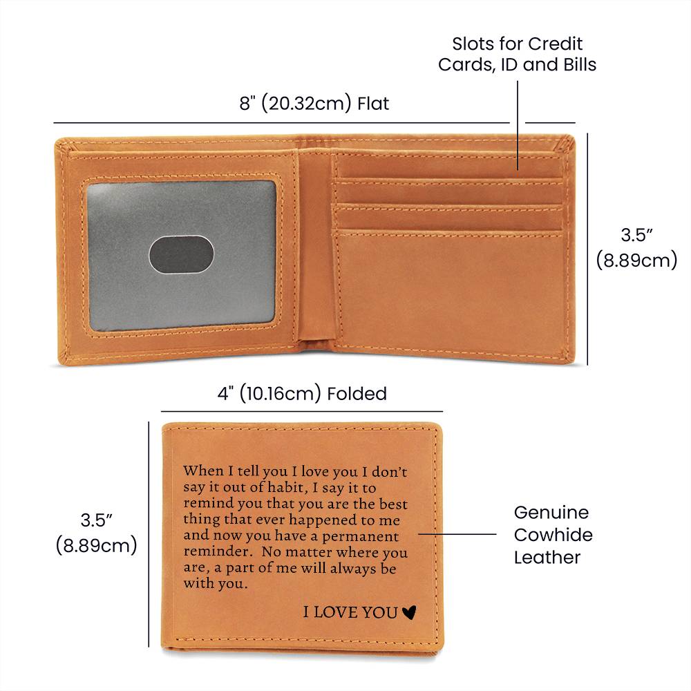 To My Soulmate | Graphic Leather Wallet