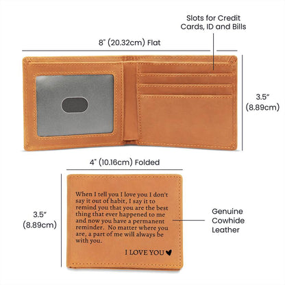 To My Soulmate | Graphic Leather Wallet