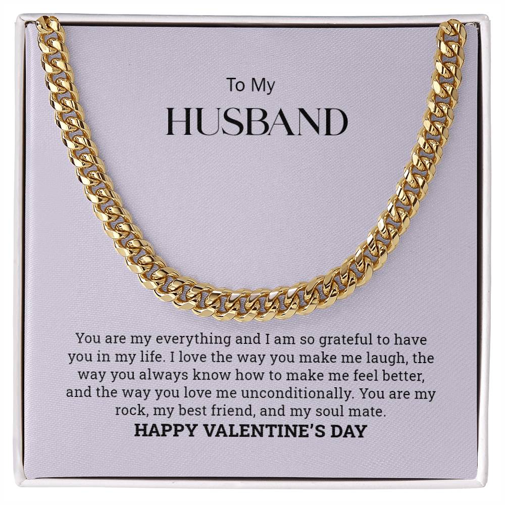 To my Husband | Cuban Link Chain