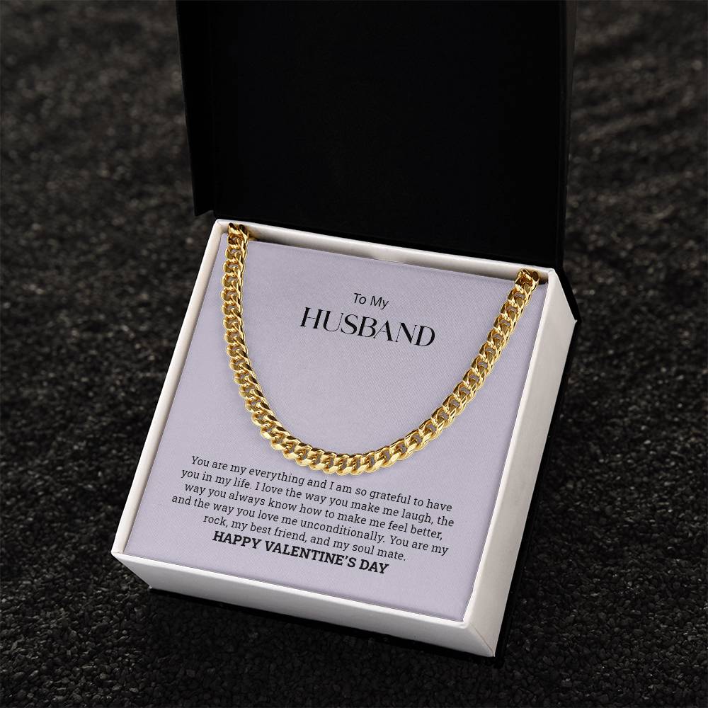 To my Husband | Cuban Link Chain