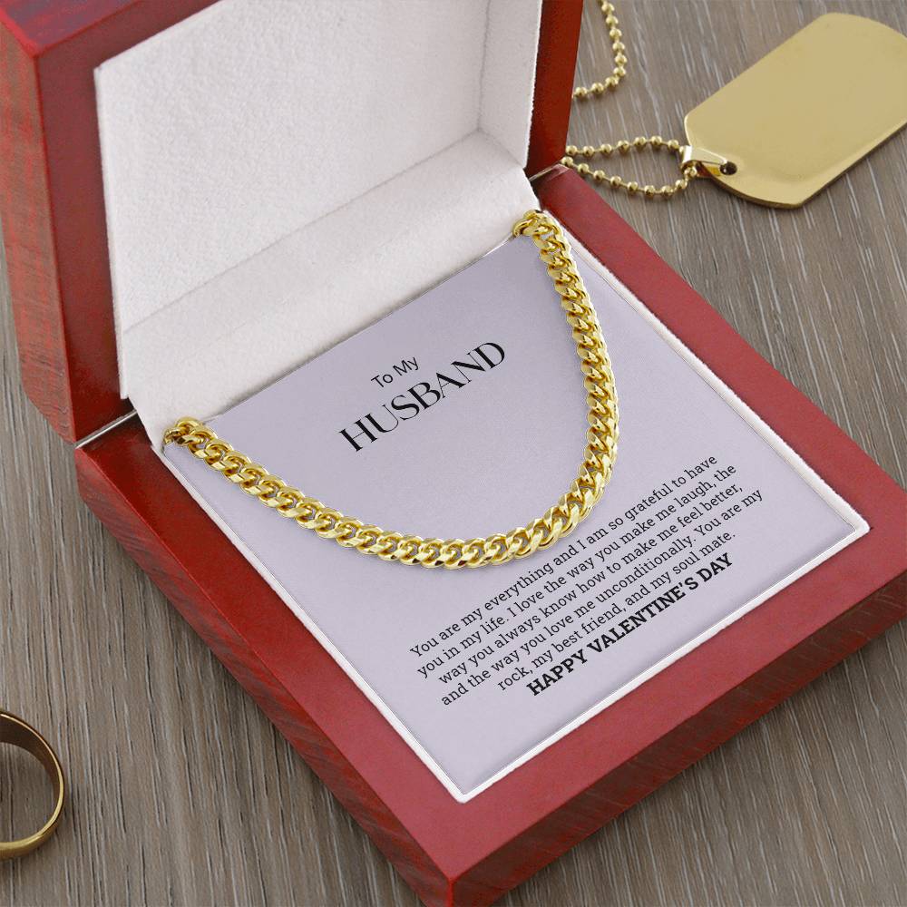 To my Husband | Cuban Link Chain