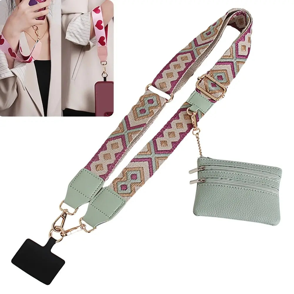 Hands-Free Phone Lanyard with Wallet