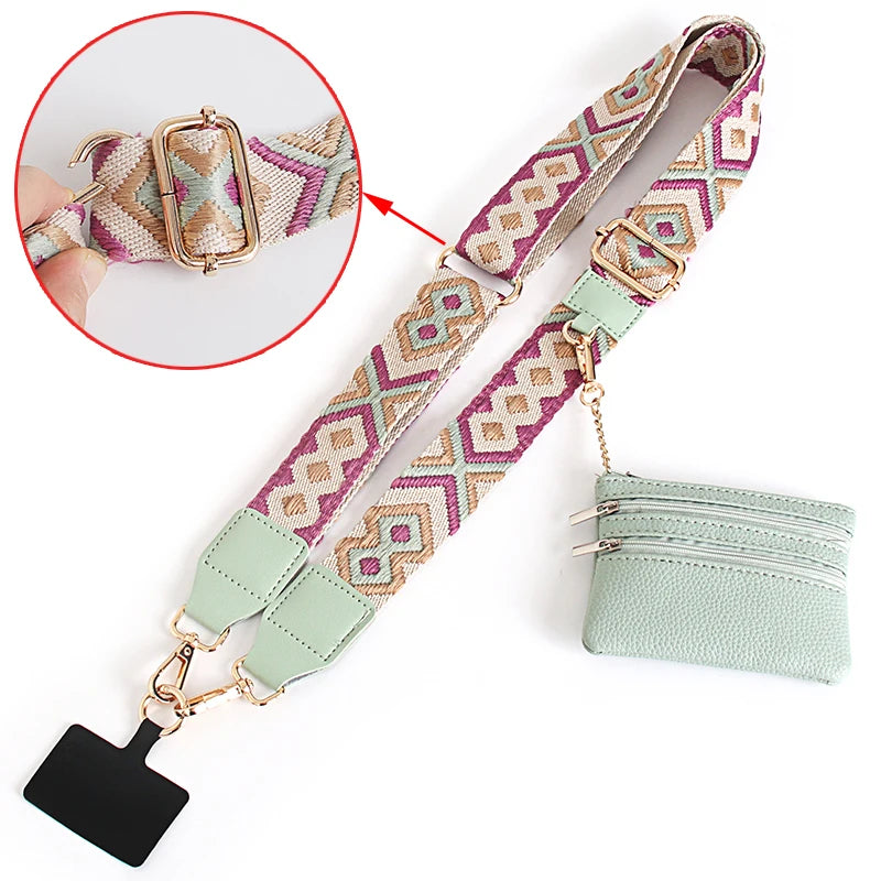 Hands-Free Phone Lanyard with Wallet